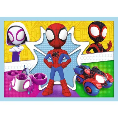 Puzzle 4w1 - Ekipa Spidey`a Spidey and his Amazing Friends, Marvel (12+15+20+24 el.) Trefl