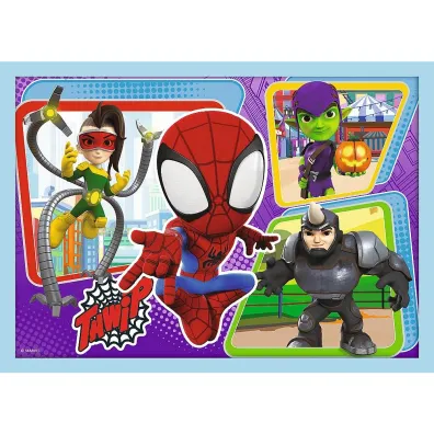Puzzle 4w1 - Ekipa Spidey`a Spidey and his Amazing Friends, Marvel (12+15+20+24 el.) Trefl