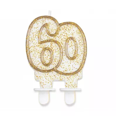 Godan wieczka cyferka 60, zoty kontur