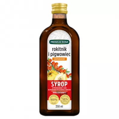 Premium Rosa Syrop z rokitnika i pigwowca 250 ml