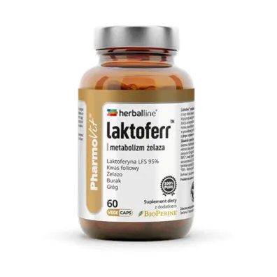Pharmovit Kapsu�ki na metabolizm �elaza (laktoferr) Suplement diety 60 szt.