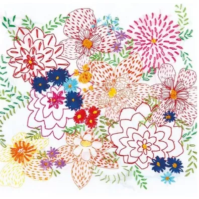 Museums & Galleries Karnet kwadrat z kopert� Bright Bouquet