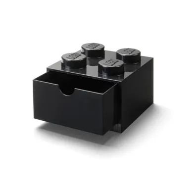 Szufladka na biurko klocek LEGO Brick 4 Czarna