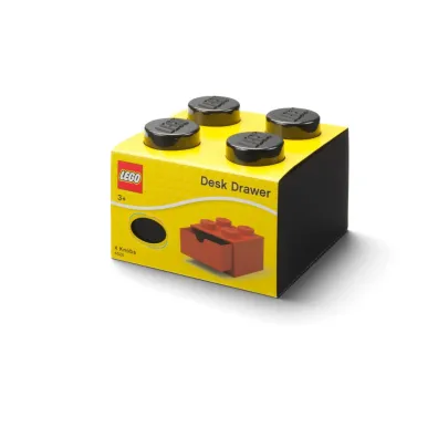 Szufladka na biurko klocek LEGO Brick 4 Czarna