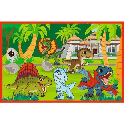 Puzzle 2x24 el. Ma�e dinozaury Trefl