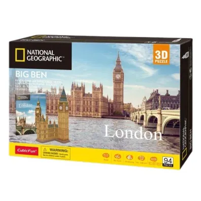Puzzle 3D 94 el. National Geographic Big Ben Cubic Fun