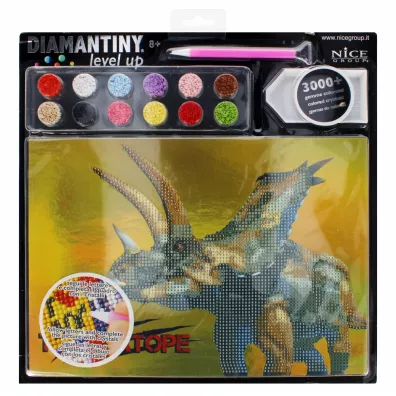 Mozaika diamentowa Level Up - Triceratops Russell