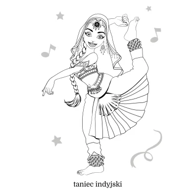 Maluszkowe malowanie. Tancerze i tancerki