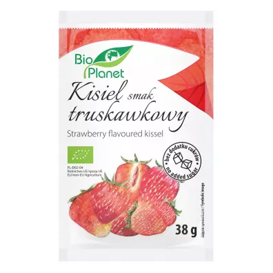 Bio Planet Kisiel o smaku truskawkowym z truskawkami 38 g Bio