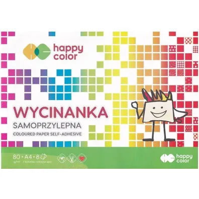 Happy Color Papier kolorowy A4 samoprzylepny 10 szt.