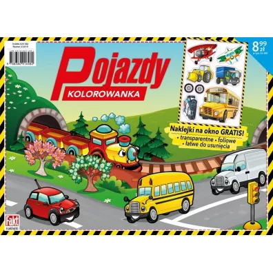Pojazdy. Kolorowanka