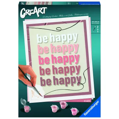 Malowanie po numerach CreArt - Be happy Ravensburger