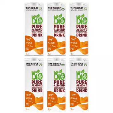 The Bridge Nap�j migda�owy 6% bez dodatku cukru, bez glutenu Zestaw 6 x 1 L Bio