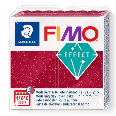 Staedtler Masa termoutwardzalna Fimo 57g czerwony galaxy