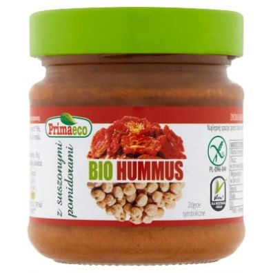 Primaeco Hummus z suszonymi pomidorami bezglutenowy 160 g Bio