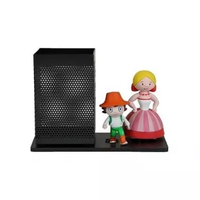 Tisso Toys Przybornik biurkowy z figurkami Hanka i Cypisek