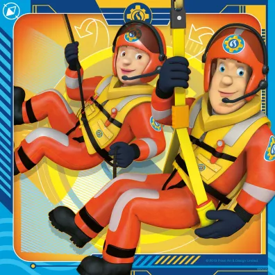 Puzzle 3x49 el. Stra�ak Sam na ratunek! Ravensburger