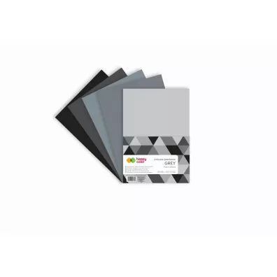 Happy Color Arkusze piankowe GREY A4, 5 kolor�w 5 szt.