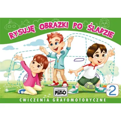 Rysuj� obrazki po �ladzie. �wiczenia grafomotoryczne. Cz�� 2