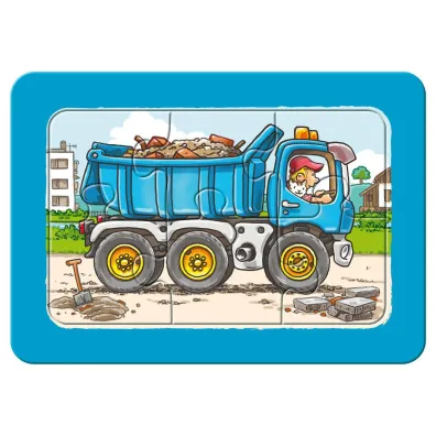 Puzzle 3x6 el. Traktor, koparka i ci�ar�wka Ravensburger