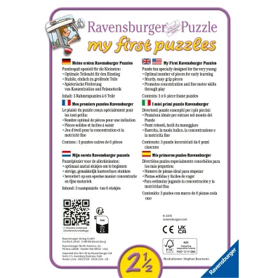 Puzzle 3x6 el. Traktor, koparka i ci�ar�wka Ravensburger