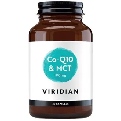 Viridian Koenzym Q10 100mg z MCT - suplement diety 30 kaps.