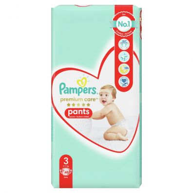 Pampers Pieluchomajtki Premium Care Pants, rozmiar 3 (6-11 kg) 48 szt.