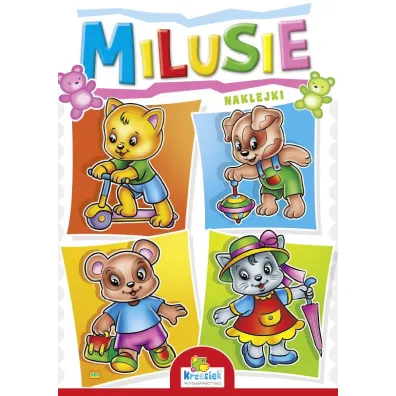 Kolorowanka. Milusie. Kot na hulajnodze
