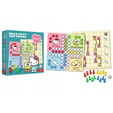 Gra 2w1 Chi�czyk w�e i Drabiny Hello Kitty 02896 Trefl