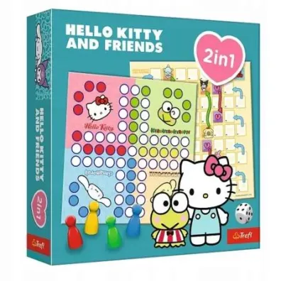 Gra 2w1 Chi�czyk w�e i Drabiny Hello Kitty 02896 Trefl
