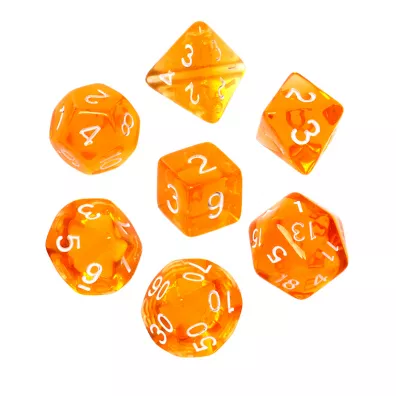 Komplet koci RPG - Mini Krysztaowe - Pomaraczowe Rebel