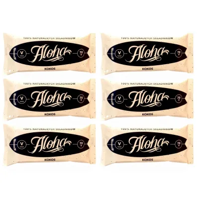 Zmiany Zmiany Baton Aloha kokosowy bezglutenowy Zestaw 6 x 70 g