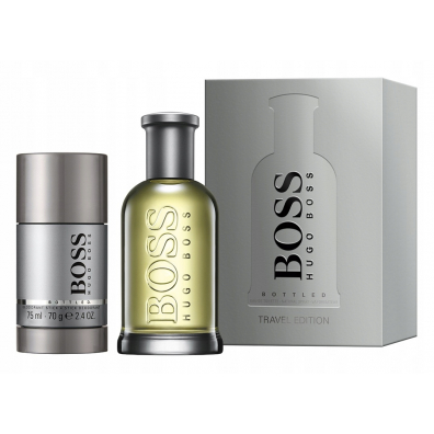 Hugo Boss Bottled Travel Edition zestaw woda toaletowa spray + dezodorant sztyft 100 ml + 75 ml