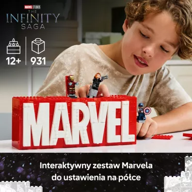 LEGO Marvel Logo MARVEL z minifigurkami 76313