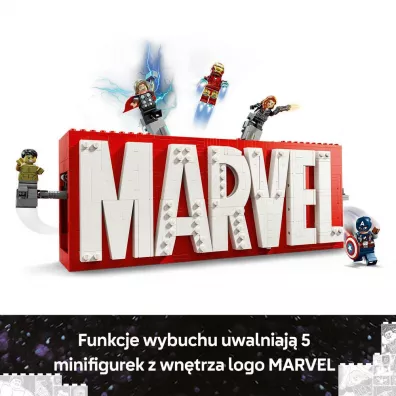LEGO Marvel Logo MARVEL z minifigurkami 76313