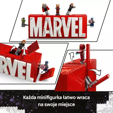 LEGO Marvel Logo MARVEL z minifigurkami 76313
