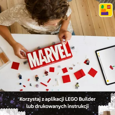 LEGO Marvel Logo MARVEL z minifigurkami 76313
