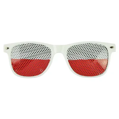 Arpex Okulary kibica biao-czerwone
