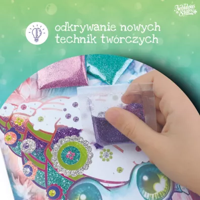 Album do scrapbookingu z foli� i brokatem Marinia Nebulous Stars