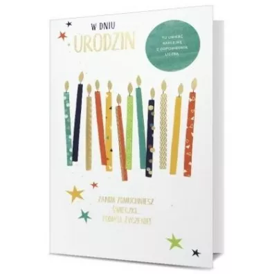 Pan Dragon Karnet B6 Urodziny (wymienne cyfry) HM-200-1899