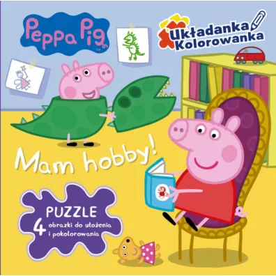 Peppa Pig. Uk�adanka kolorowanka. W drog�