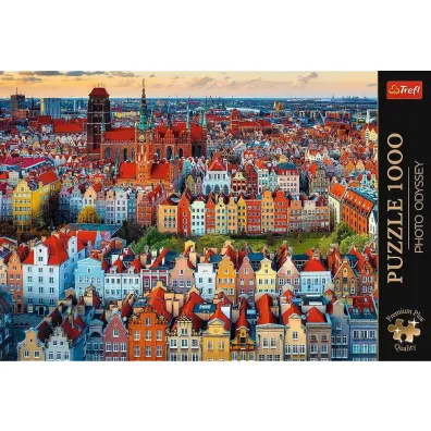 Puzzle 1000 el. Widok na Gda�sk, Polska Trefl