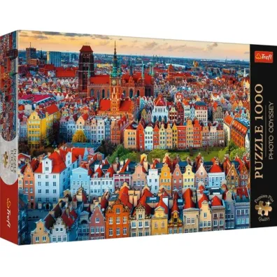 Puzzle 1000 el. Widok na Gda�sk, Polska Trefl