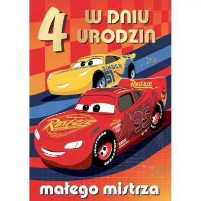 Kukartka Karnet B6 DS-033 Urodziny 4 Auta