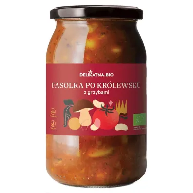Zakwasownia Fasolka po kr�lewsku z borowikami 900 ml Bio