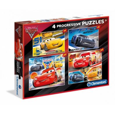 Puzzle 4w1 progresywne Super Color Cars 7714 Clementoni