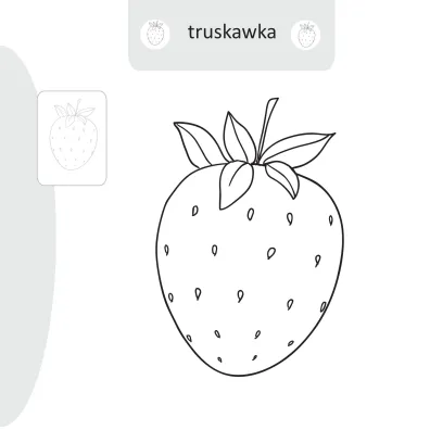 Malowanie-doklejanie. Owoce