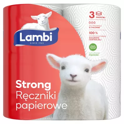 Lambi Strong R�czniki papierowe 3-warstwowe 2 szt.