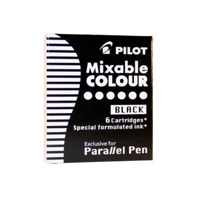 Pilot Naboje Paraller do pi�r kreatywnych czarne 6 szt.
