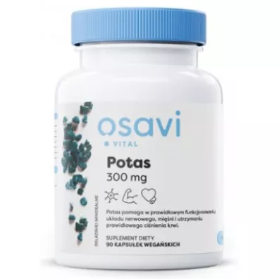 Osavi Potas - Cytrynian Potasu 100 mg Suplement diety 90 kaps.